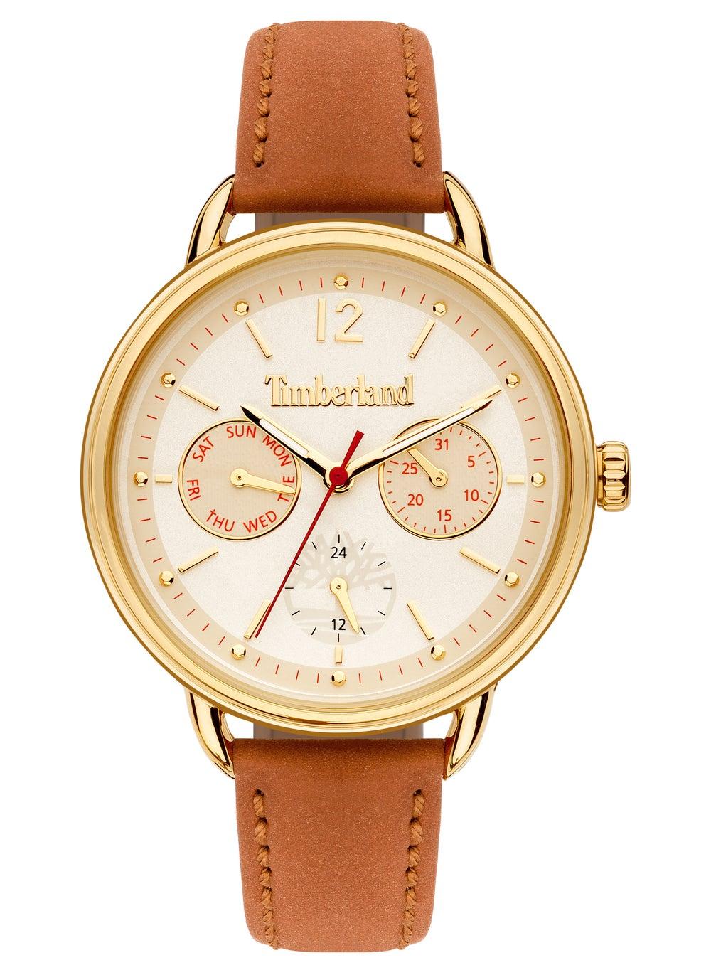 Timberland Nahant 38mm Women’s Elegant Pink Leather Watch - Image 1