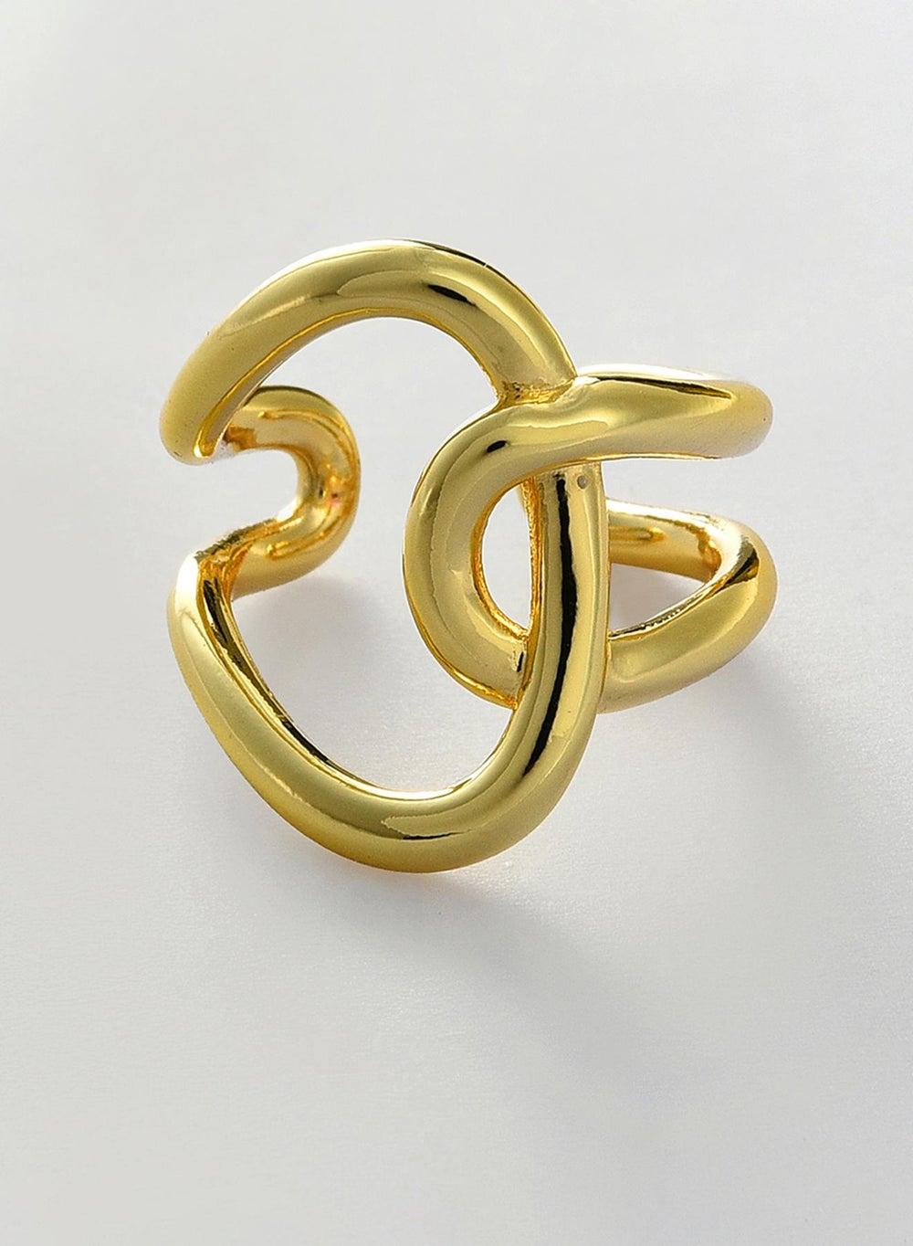 SOHI Sleek Adjustable Finger Ring for Contemporary Women - Image 1