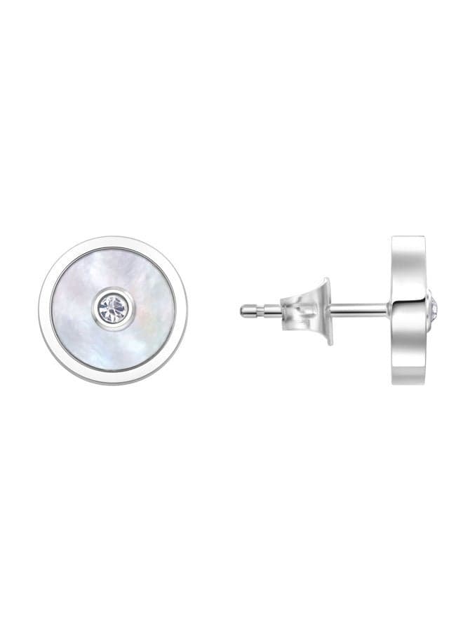 POLICE Fulgurant Mother of Pearl Earrings - Urban Elegance - Image 1