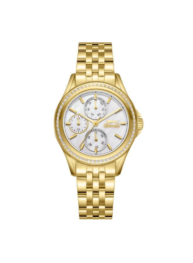 Slazenger Elegance Multi-Function Gold Watch SL.9.2392.4.06 for Women - Image 1