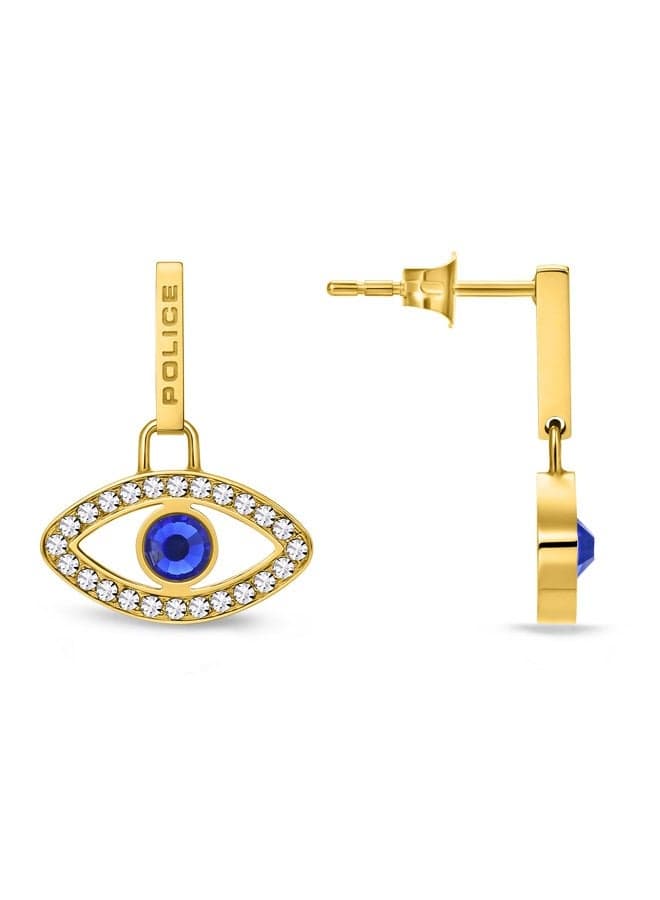 POLICE Eye Gold-Plated Crystal Earrings 8x15MMPEJLE0003104 for Women - Image 1