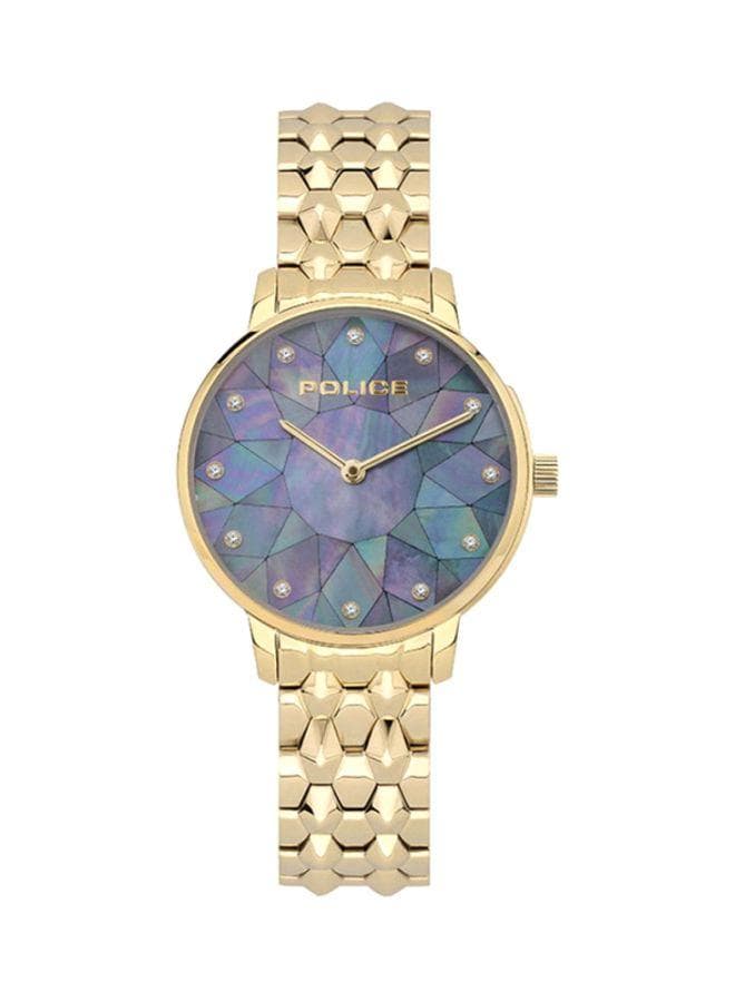 POLICE Chapada Gold & Blue Analog Quartz Watch for Women - Image 1