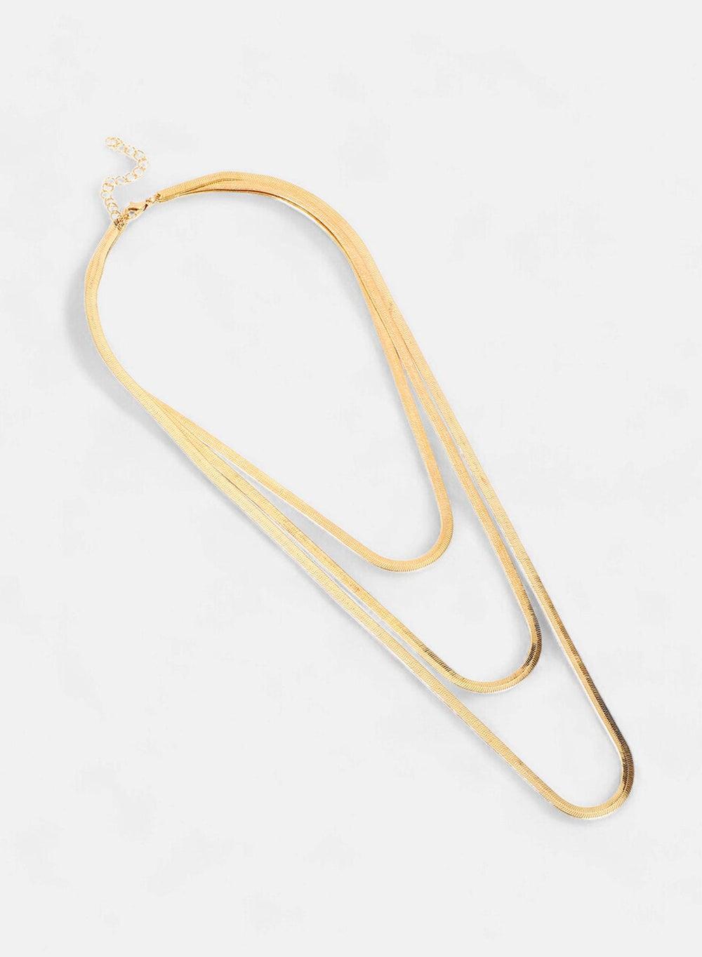 SOHI Snakechain Elegance: Multi-layer Necklace for Women - Image 1