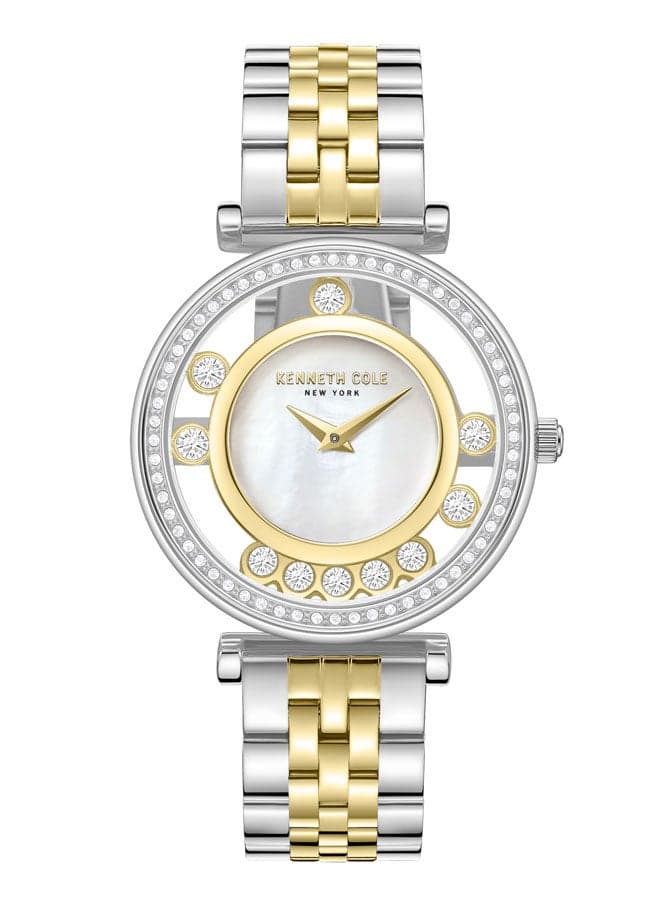 Kenneth Cole NY 34mm Elegant Two-Tone Women's Watch - Image 1