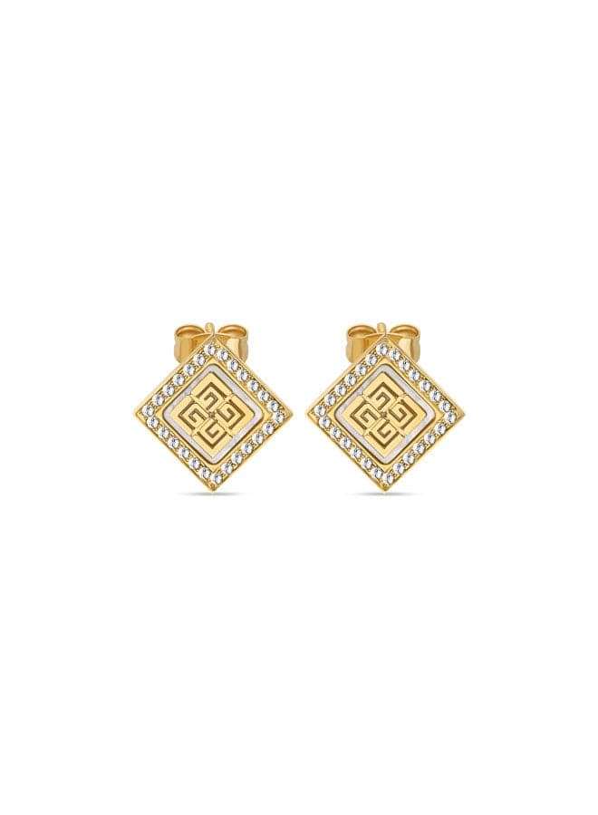 Guy Laroche Clara Gold-Plated Earrings - Modern Elegance - Image 1