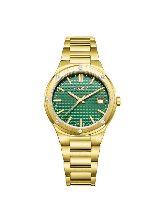 ECSTACY Elegance E23509-GBGG - Gold Analog Watch for Women - Image 1