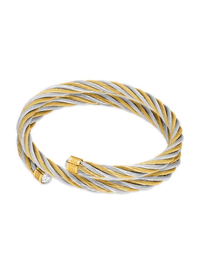 Guy Laroche Victoria Elegance Bangle - Silver and Gold - Image 1