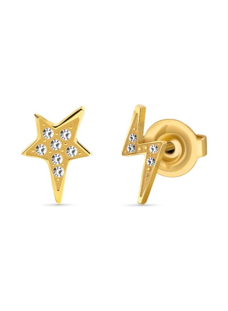 POLICE Talisman Stud Earrings - Elegance in One Size - Image 1