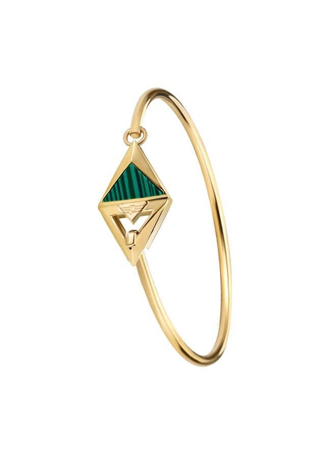 POLICE Delta Bracelet in Green & Gold for Women - Image 1