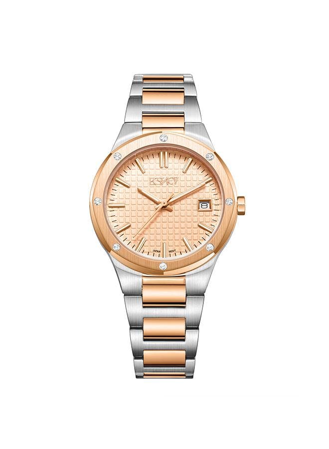 ECSTACY Elegance E23509-KBKK - Women's Two Tone Rose Gold Watch - Image 1