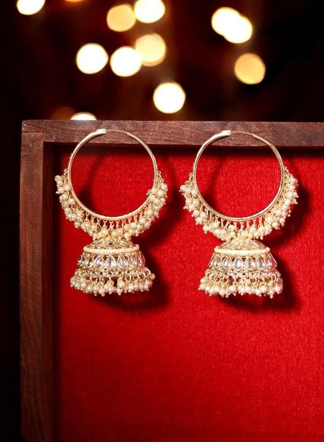 Priyaasi Elegant White Brass Earrings for Women - Image 1