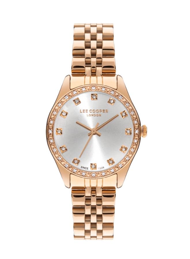 Lee Cooper Elegant Rose Gold Analog Watch LC07818.430 - Image 1