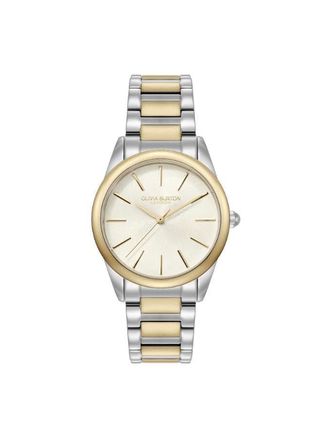 OLIVIA BURTON Glowful Ivory Elegance: Two-Tone Bracelet Watch - Image 1