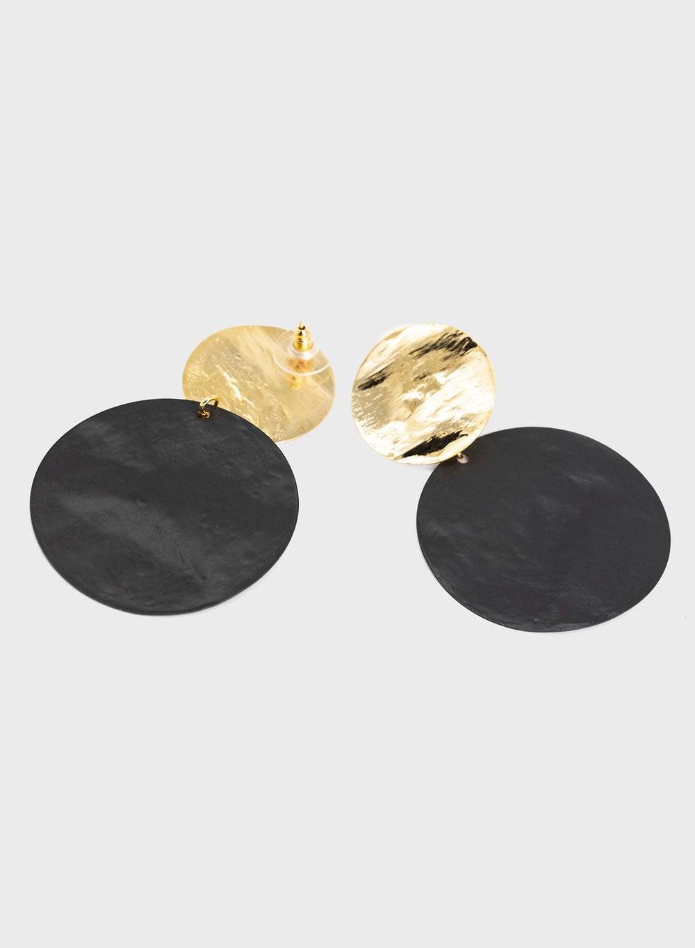 Antura Hypoallergenic Hammered Stud Earrings - Image 1