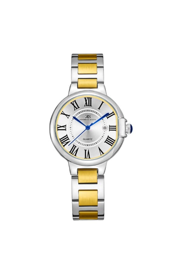 KENNETH SCOTT K23553-TBTW Elegant Gold Analog Watch for Women - Image 1