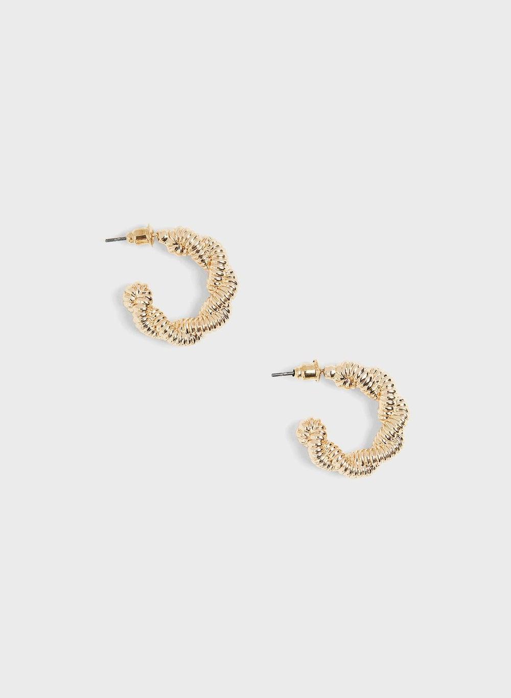 H&M Braided Hoop Earrings: Chic Understated Elegance - Image 1
