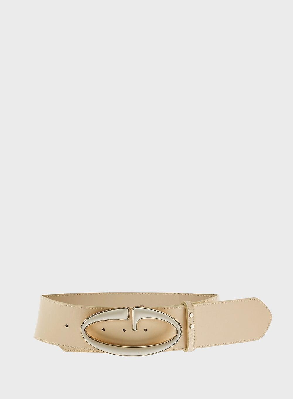 GUESS Monogrammed Leather Belt for Women - Image 1
