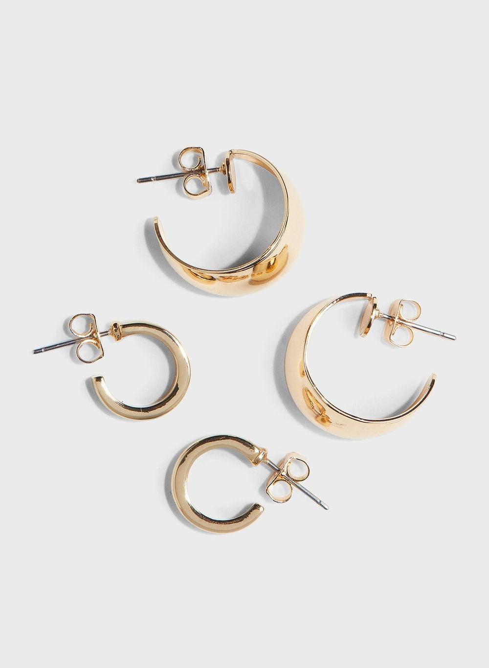 H&M Elegant Duo: Timeless Hoop Earrings Set - Image 1