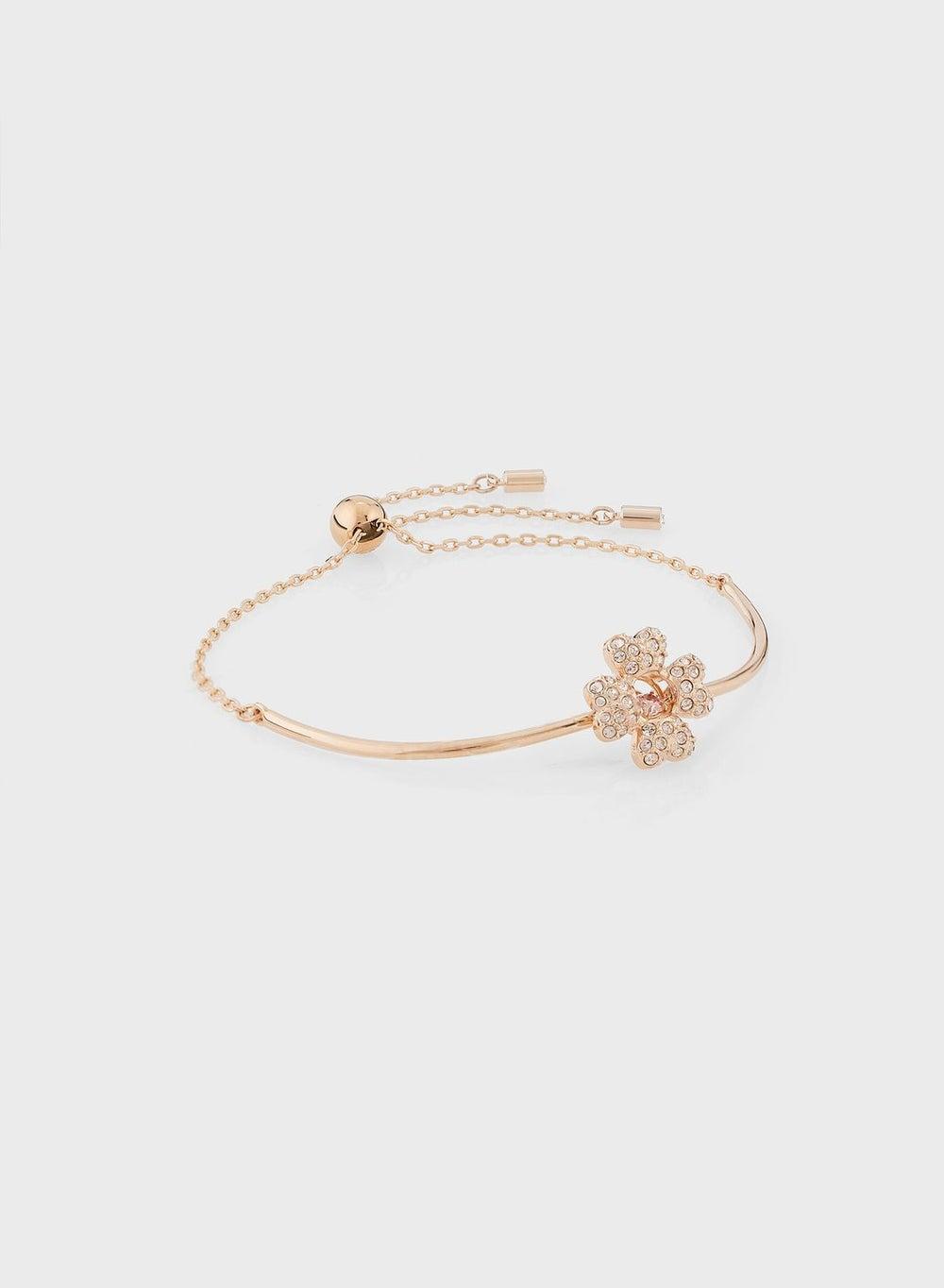SWAROVSKI Idyllia Rose Gold-Tone Clover Bracelet - Image 1
