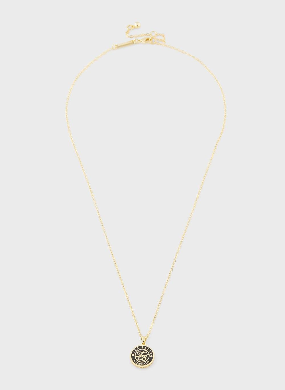 Ted Baker Monogram Long Necklace with Chain Detail - Image 1