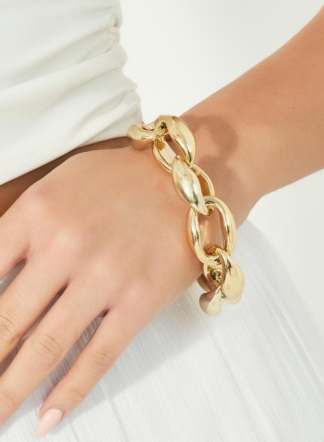 Styli Curved Cuffed Bracelet – Elegant Accessory for Women - Image 1
