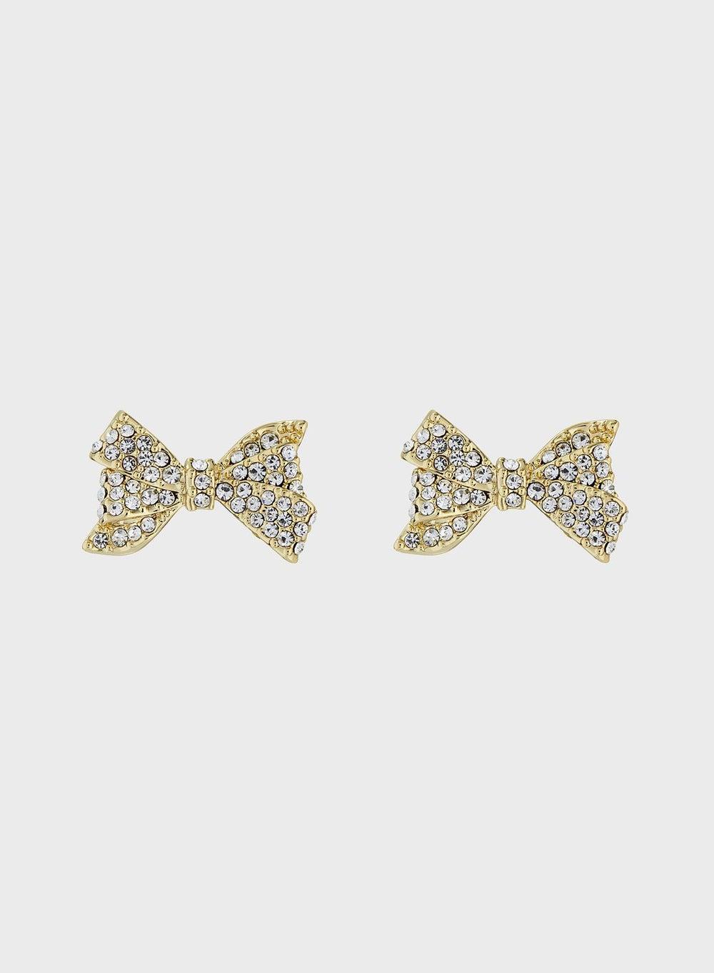 Ted Baker Barseta Crystal Bow Stud Earrings Elegance - Image 1