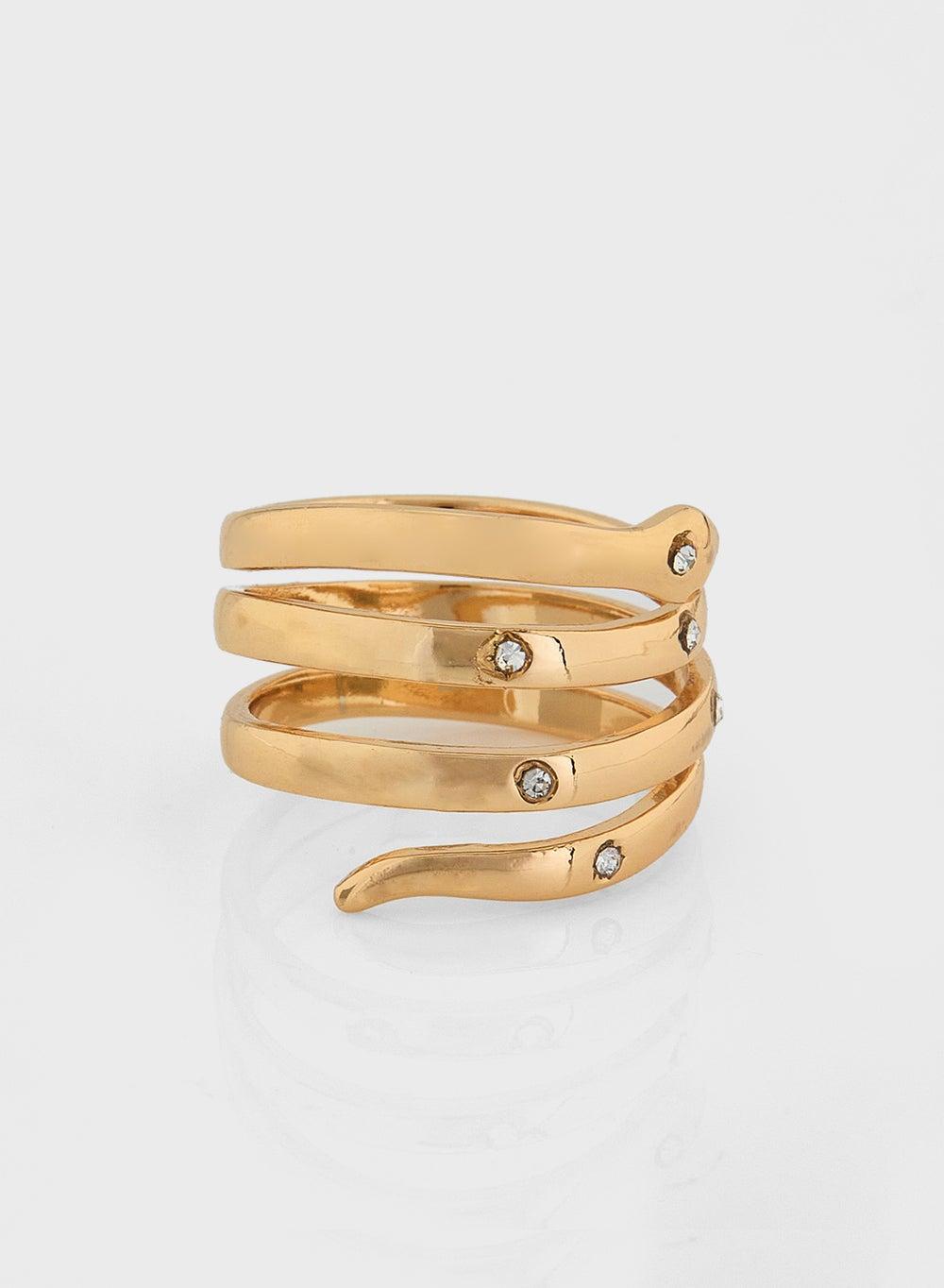 ELLA Spiral Elegance Ring - Timeless Accessory for Women - Image 1