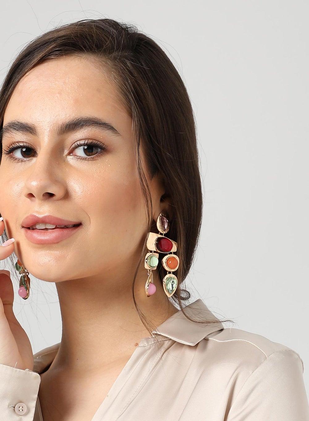 SOHI Party Drop Earrings - Elegant Style for Every Occasion - Image 1