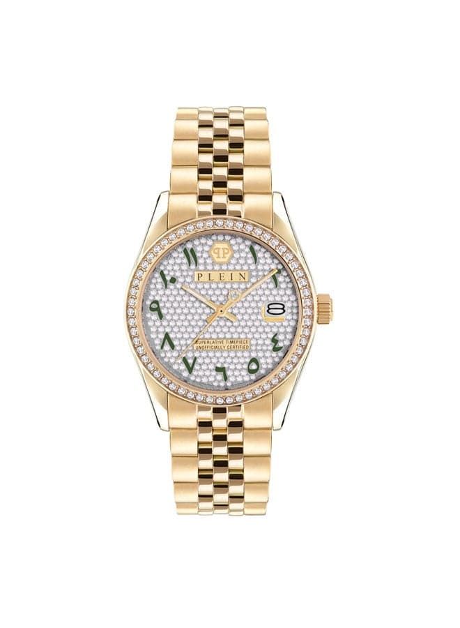 PHILIPP PLEIN 38mm Emerald Numerals Luxury Timepiece for Women - Image 1