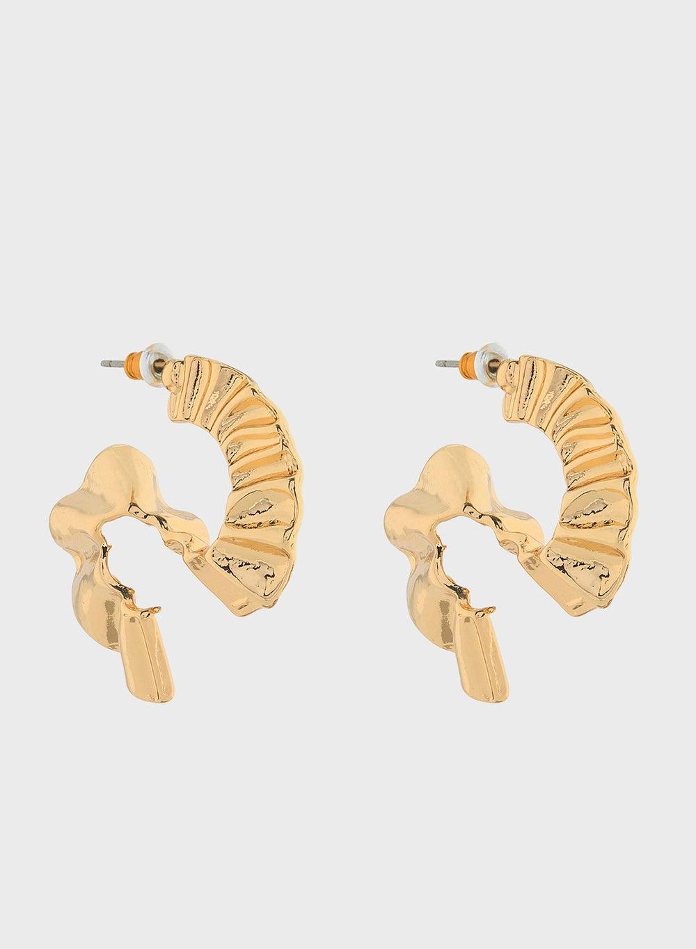 ELLA Twisted Hoop Earrings - Elegant Charm for Every Occasion - Image 1