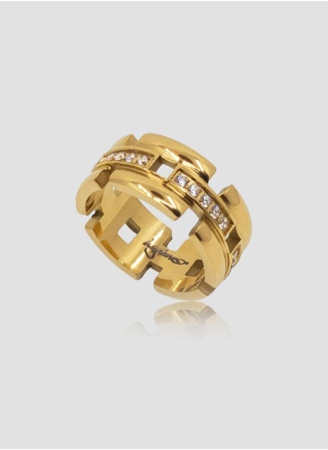 Lady Mauve SAVITA - Elegant Gold-Plated Ring for Women - Image 1