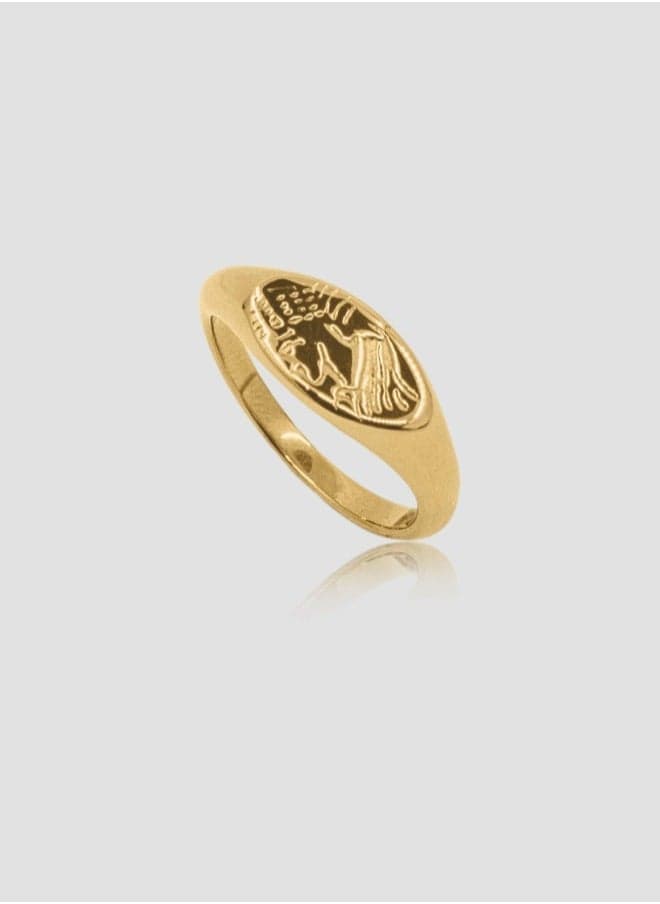 Lady Mauve REX Hypoallergenic Gold-Plated Ring - Image 1