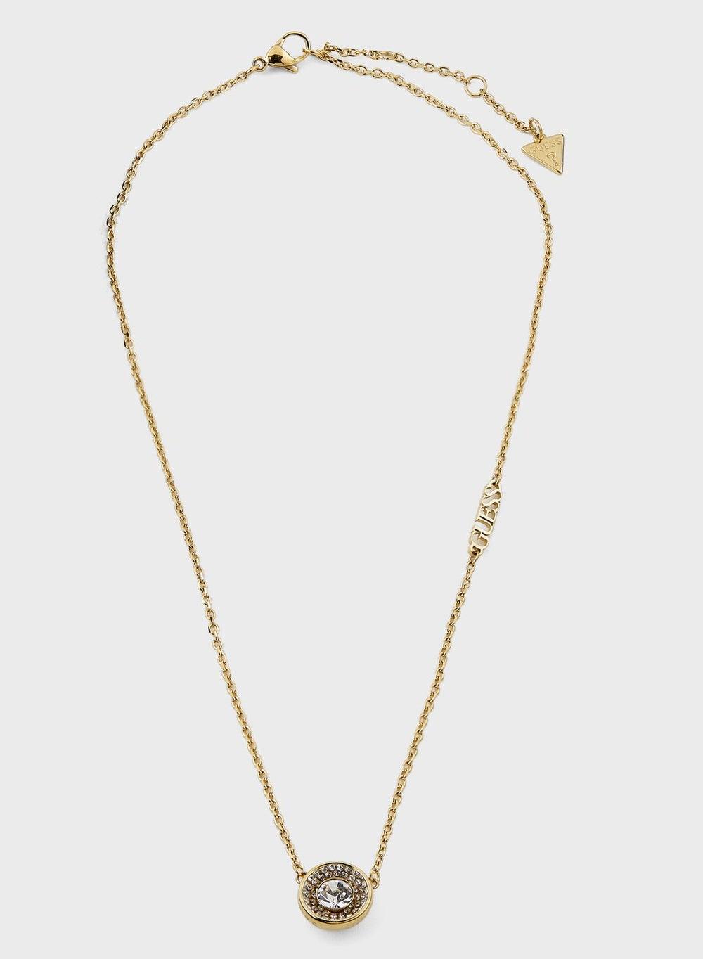 GUESS Solitaire Elegance Necklace - Luxurious Shine - Image 1