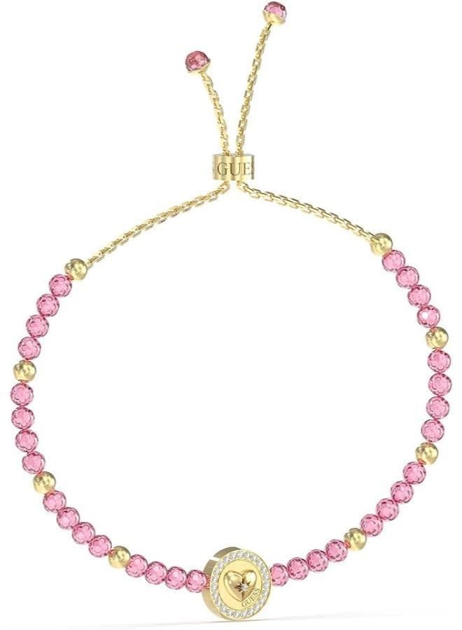 GUESS Beads & Heart Women's Steel Bracelet - Image 1