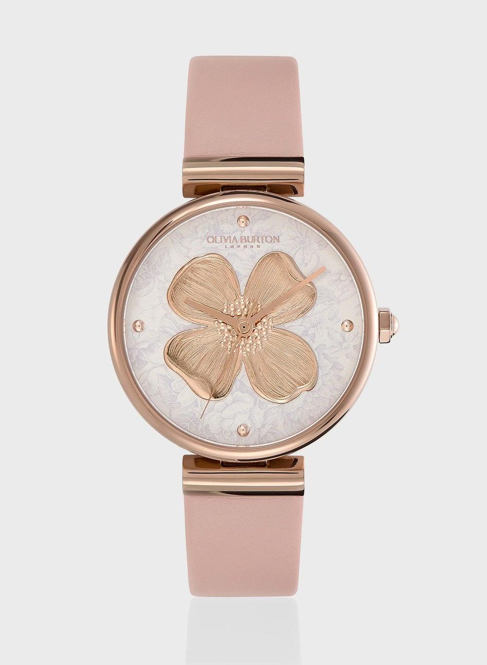 OLIVIA BURTON Ob Signature Dogwood Women's T-Bar Watch - Image 1