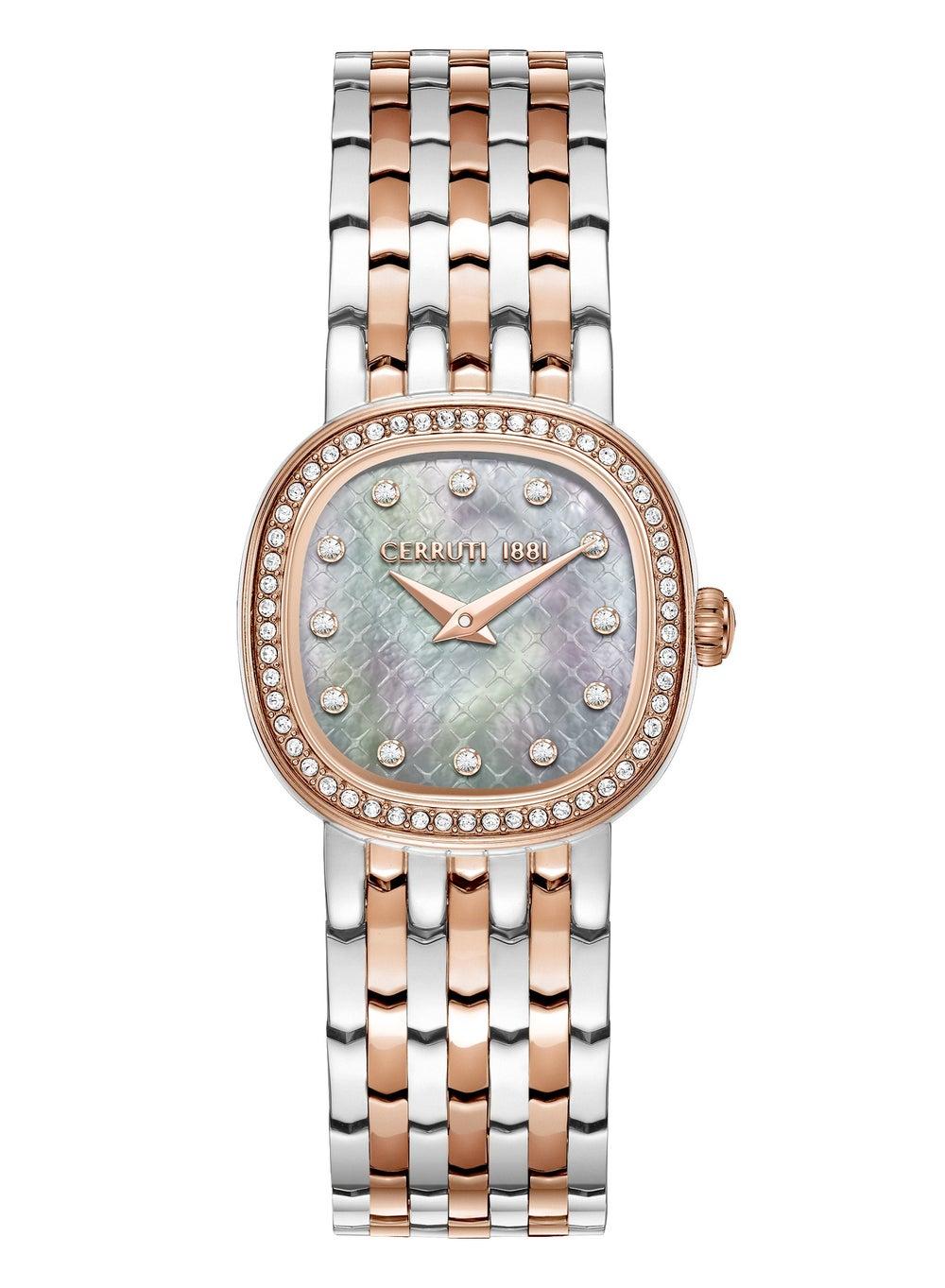 CERRUTI 1881 Gresta Women’s Two-Tone Rose Gold-Embellished Watch - Image 1