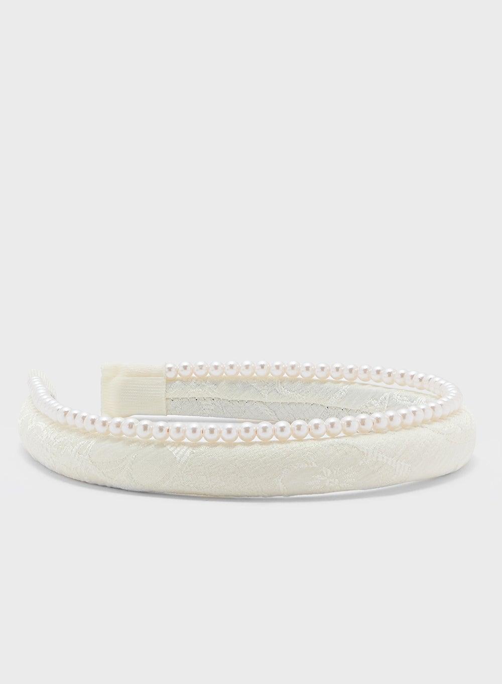 ELLA Pearl Floral Elegance - Chic Headband for Women - Image 1
