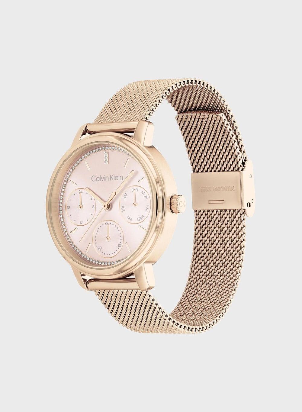 CALVIN KLEIN Elegance Shimmer Mesh Women's Watch - Image 1