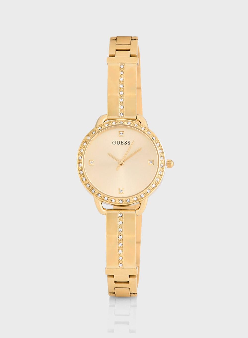 GUESS Bellini Women's Lunar Snake Gold-Tone Watch - Image 1