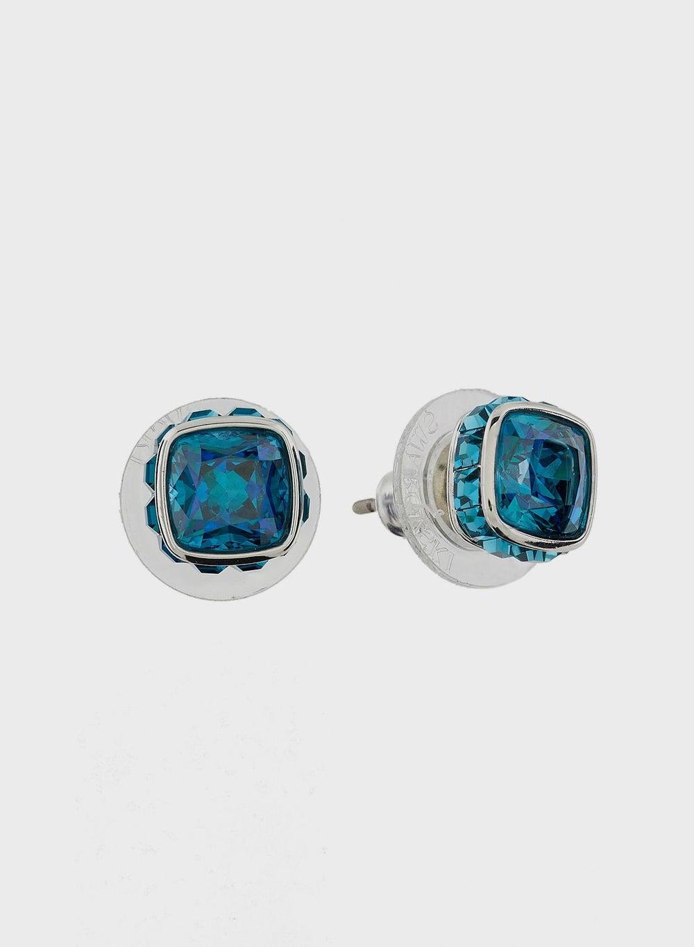 SWAROVSKI December Cobalt Blue Birthstone Stud Earrings - Image 1