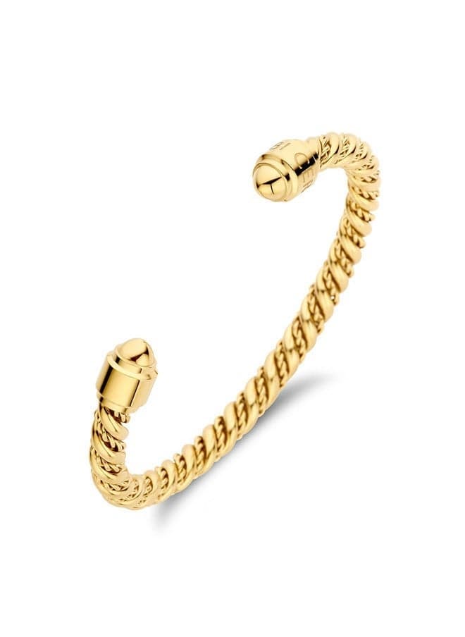 CERRUTI 1881 Giulia Gold-Plated Twisted Cable Cuff Bracelet - Image 1