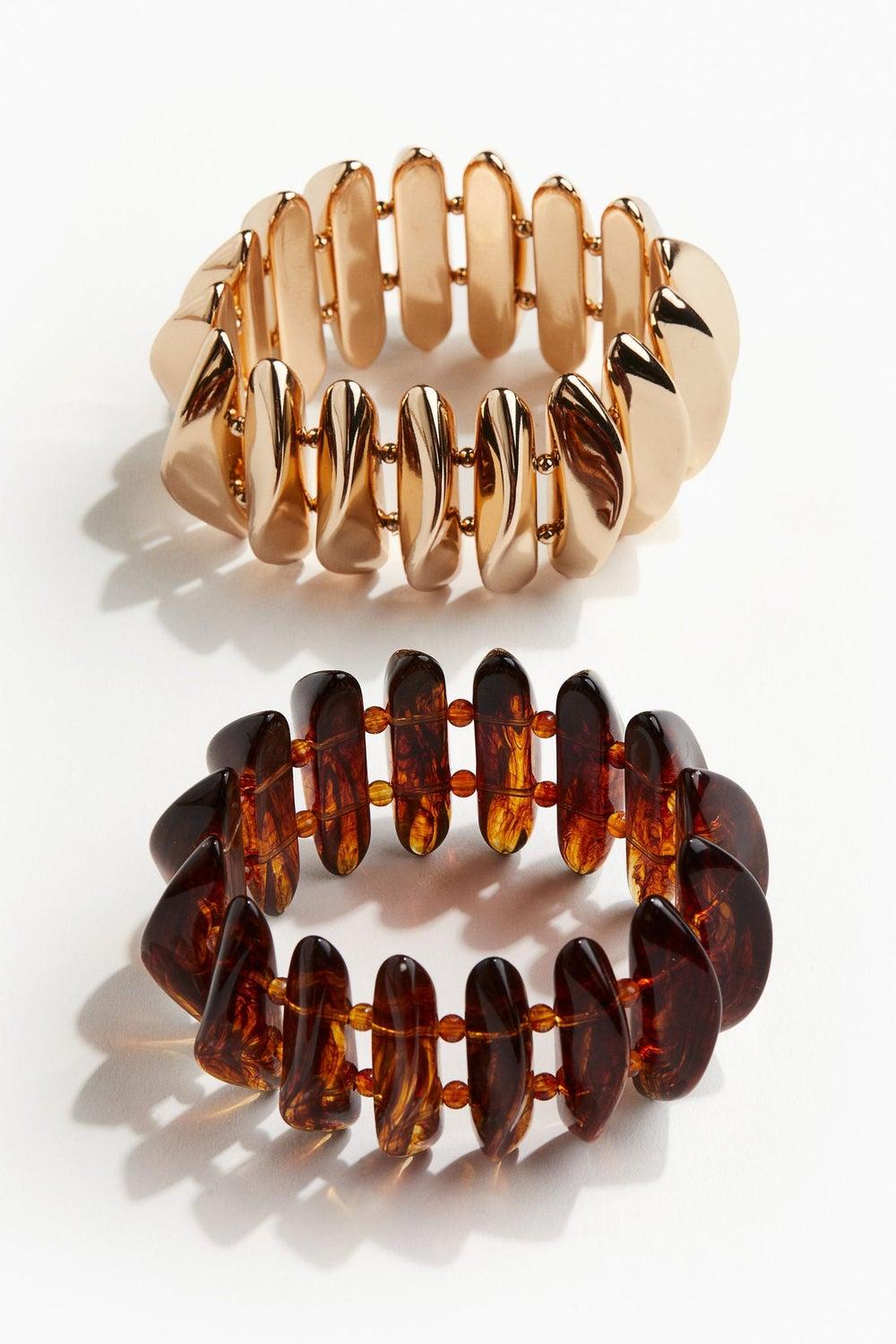 H&M Elegant 2-Pack Beaded Bracelets for Women - Image 1