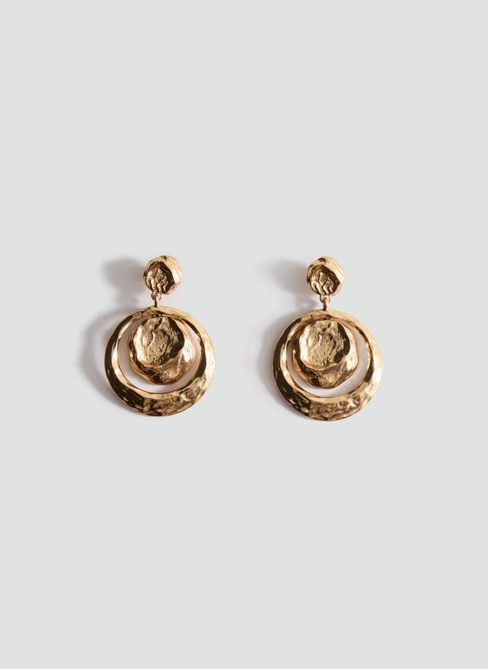 MANGO Circular Elegance: Chic Hanging Earrings for Women - Image 1