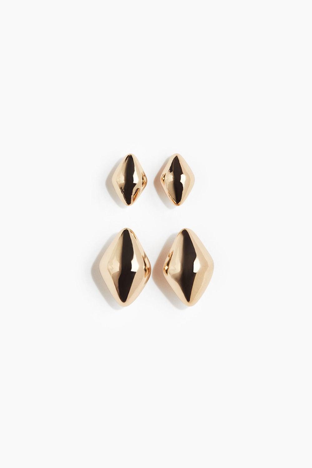 H&M Dome Delight Duo - Elegant Earrings Set - Image 1