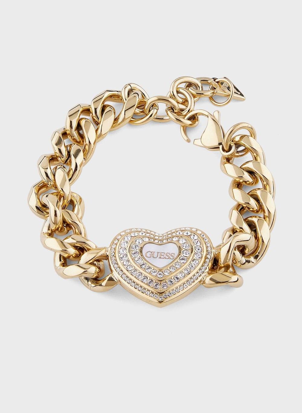 GUESS Big Hollow Heart Bracelet - Elegant Women's Accessory - Image 1