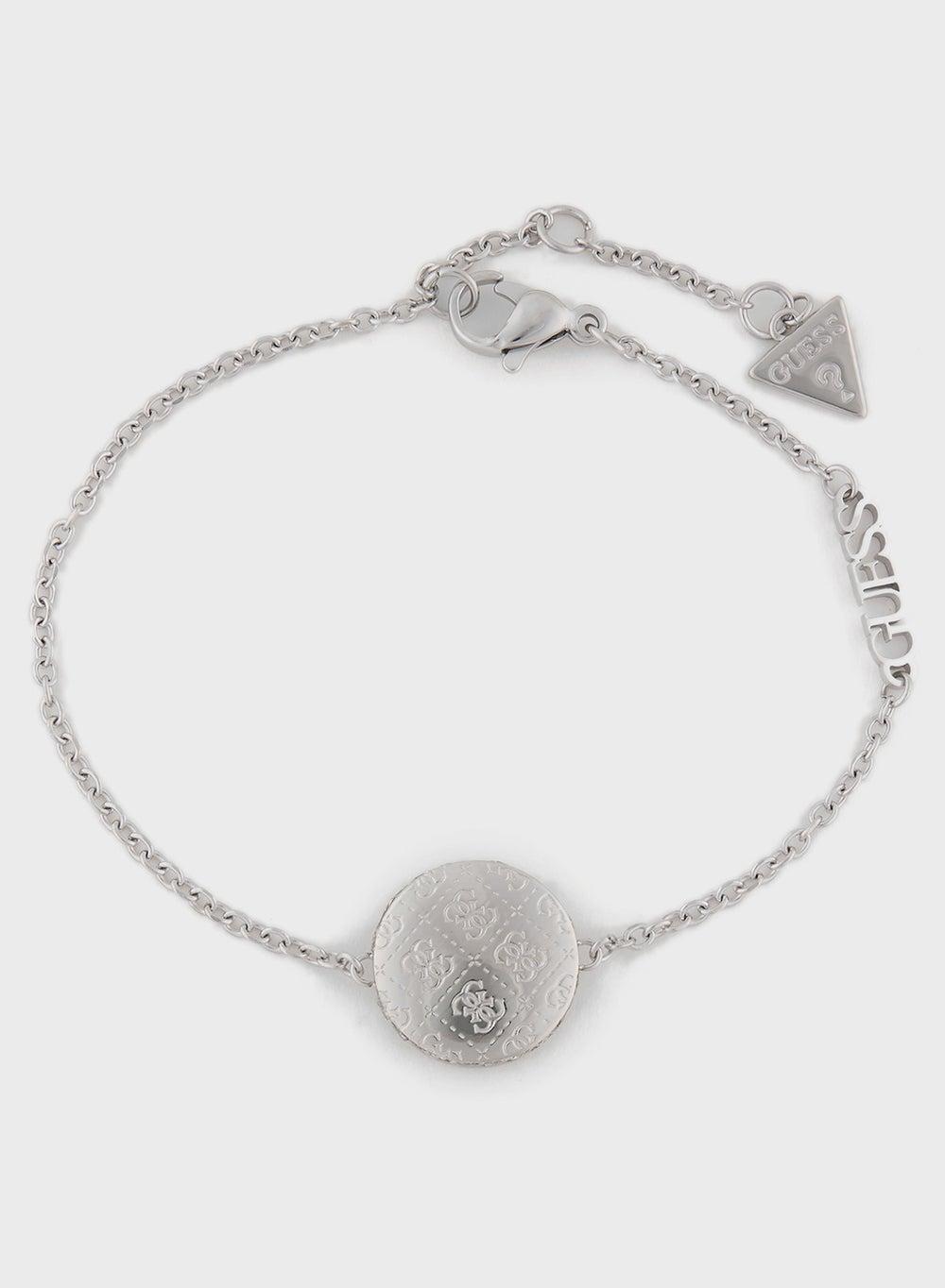 GUESS Crystal Embellished 4G Coin Bracelet for Women - Image 1