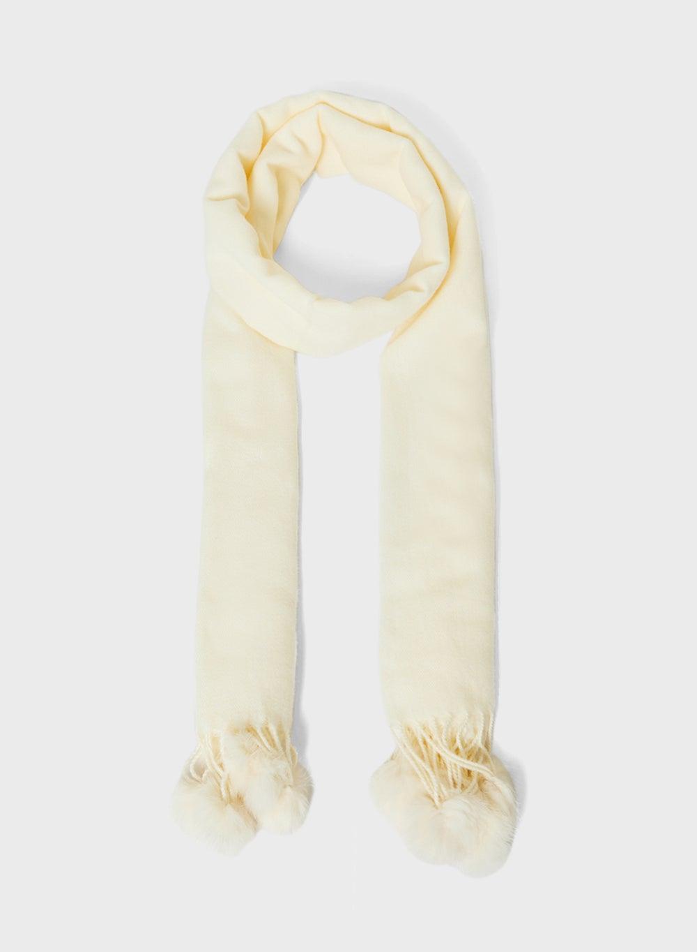ELLA Pompom Long Winter Scarf - Elegance Unwrapped - Image 1