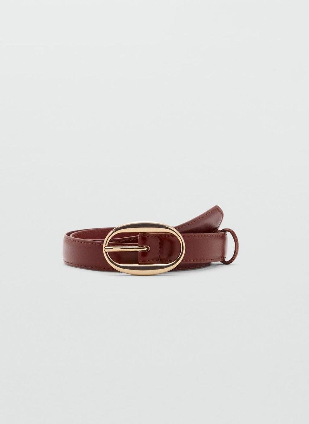 MANGO Women's Chic Oval Buckle Belt - Image 1