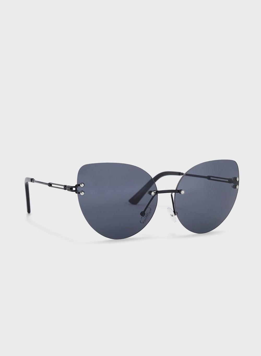 Ginger Rimless Cat Eye Sunglasses – Chic Elegance - Image 1