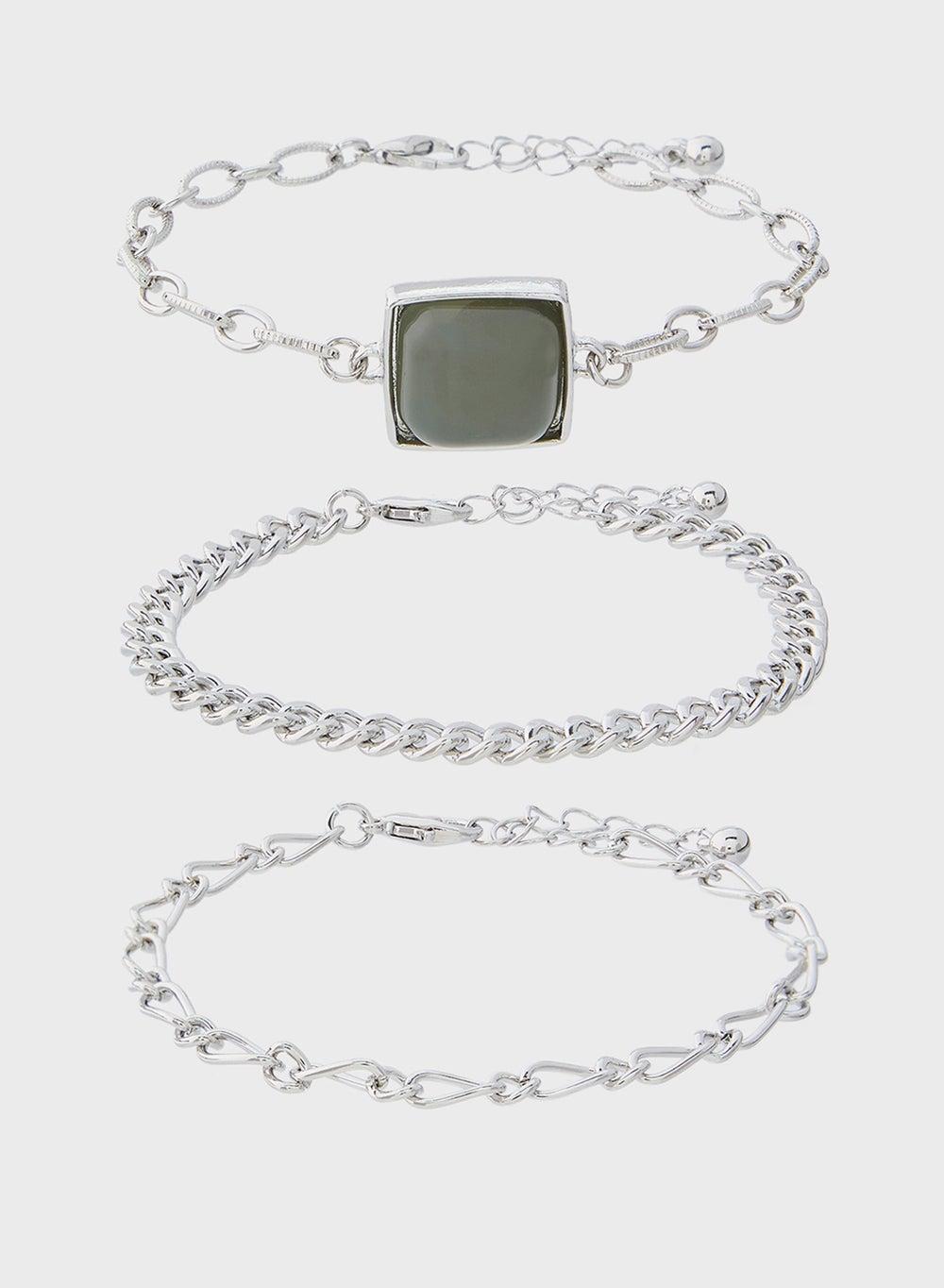 ELLA 3-Pack Elegant Mixed Chain Bracelets - Image 1